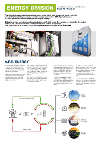 DRIVES FOR RENEWABLE ENERGY